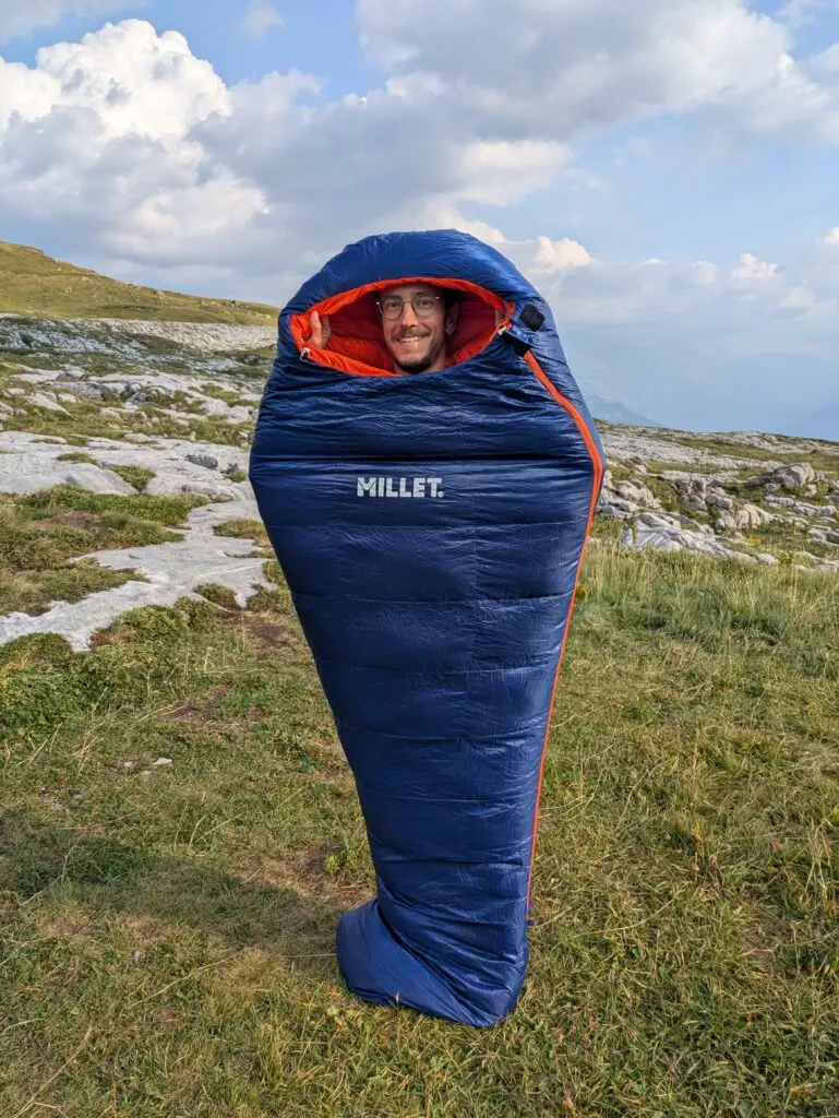 Sac De Couchage Adulte Léger Imperméable 3 Saisons - Pour Camping, Randonnée, 10-20°C, Avec Sac De Compression